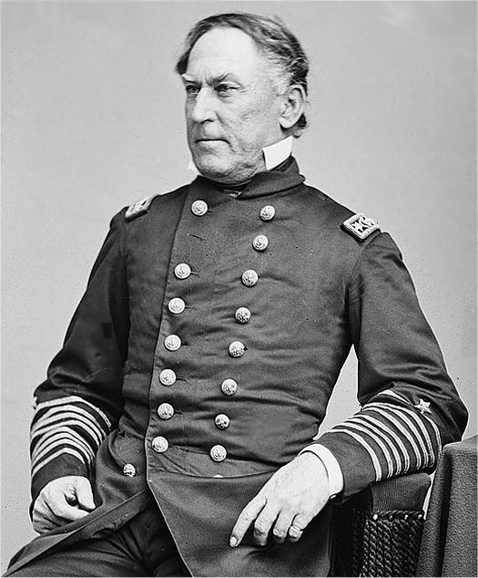 Admiral Farragut - Civil War Portrait Photograph by War Is 
