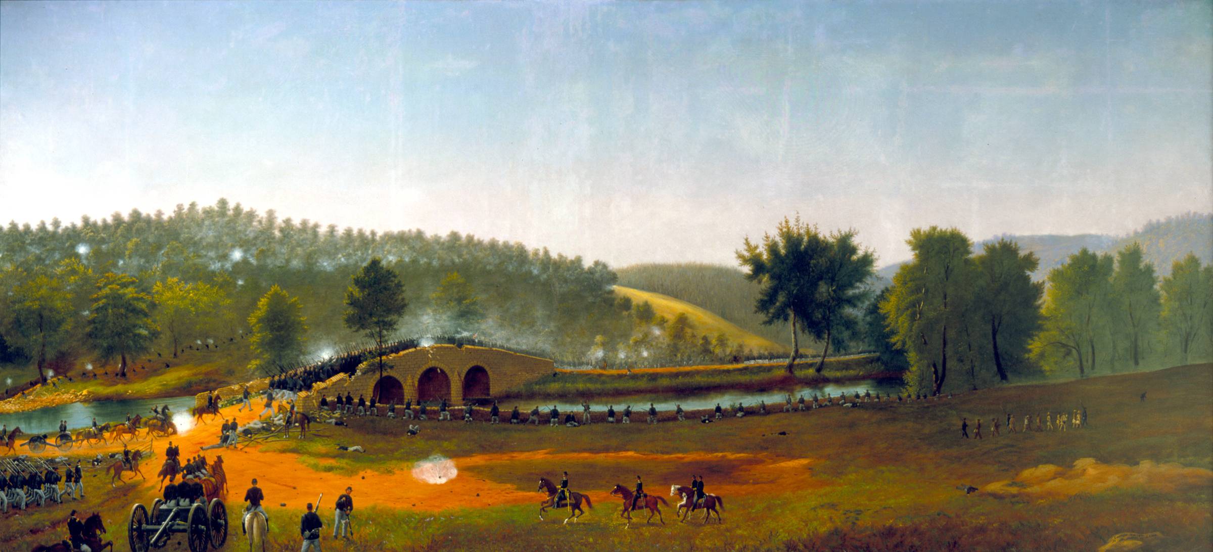Early afternoon. Битва при Энтитеме 1862. Битва при Энтитеме 1862 картины. 17 Сентября 1862 сражение при Энтитеме Burnside Bridge. Battle of Antietam.