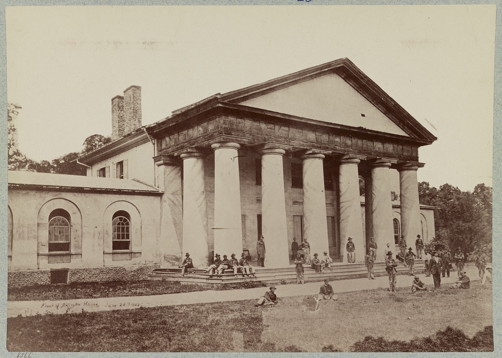Arlington House With Union Soldiers June 28th 1864