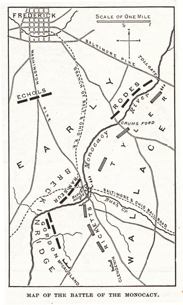 Map of the Battle of Monocacy