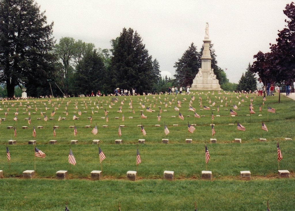 Gettysburg National Cemetery on Memorial Day