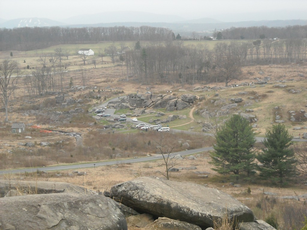 View of Devil's Den from Little Round Top Gettysburg National Military Park